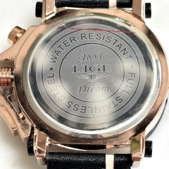 BIG BLACK LEADER OFF WHITE STRAPS MENS WATCHE LUXURY QUARTZ WATERPROOF S… - Picture 3 of 5